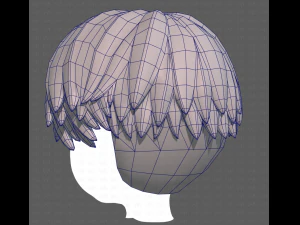 Base Hair for Boy V27 3D Model