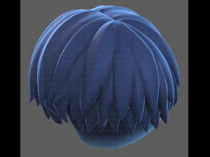 Base Hair for Boy V27 3D Model