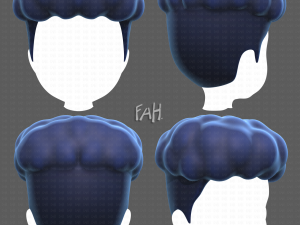 Base Hair for Boy V28 Modelo 3D