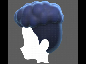 Base Hair for Boy V28 3D Model