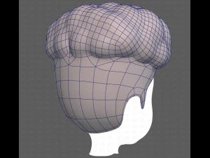 Base Hair for Boy V28 3D Model