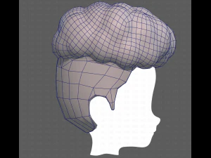 Base Hair for Boy V28 3D Model