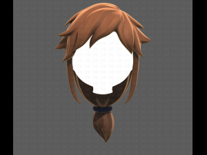 Base Hair for girl V29 3D Модель