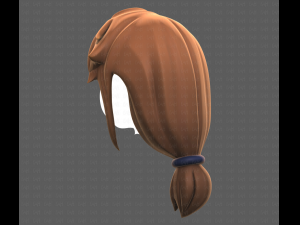 Base Hair for girl V29 3D Модель