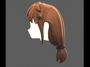 Base Hair for girl V29 3D Модель