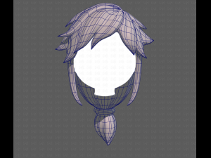 Base Hair for girl V29 3D Модель