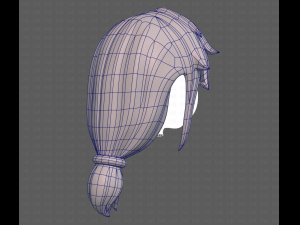 Base Hair for girl V29 3D Модель