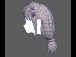 Base Hair for girl V29 3D Модель