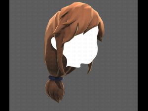Base Hair for girl V29 3D Модель