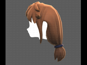 Base Hair for girl V29 3D Модель