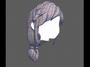 Base Hair for girl V29 3D Модель