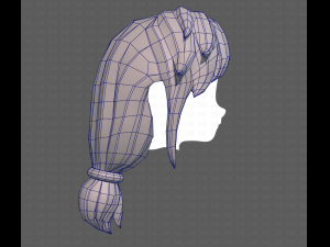 Base Hair for girl V29 3D Модель