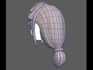 Base Hair for girl V29 3D Модель