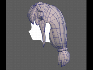 Base Hair for girl V29 3D Модель