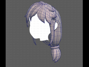 Base Hair for girl V29 3D Модель