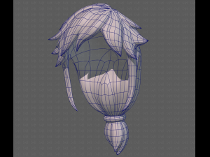 Base Hair for girl V29 3D Модель