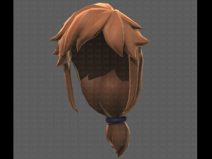Base Hair for girl V29 3D Модель