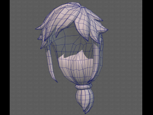 Base Hair for girl V29 3D Модель