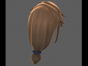 Base Hair for girl V29 3D Модель