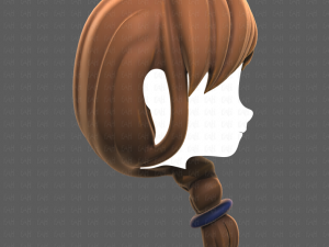 Base Hair for girl V30 3D Model