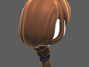 Base Hair for girl V30 3D Model