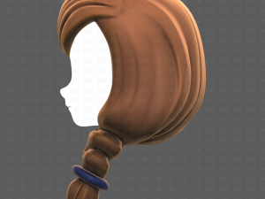 Base Hair for girl V30 3D Model