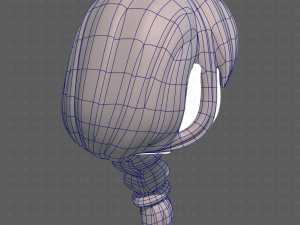 Base Hair for girl V30 3D Model