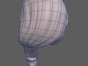 Base Hair for girl V30 3D Model