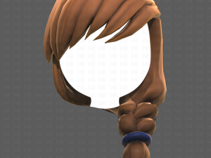 Base Hair for girl V30 3D Model