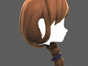 Base Hair for girl V30 3D Model