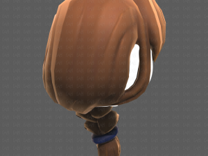 Base Hair for girl V30 3D Model