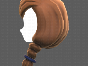 Base Hair for girl V30 3D Model