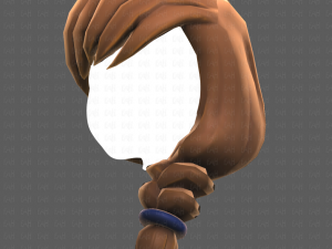 Base Hair for girl V30 3D Model