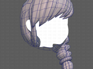 Base Hair for girl V30 3D Model