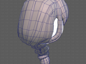 Base Hair for girl V30 3D Model
