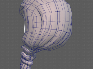 Base Hair for girl V30 3D Model