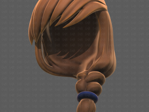 Base Hair for girl V30 3D Model