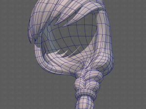 Base Hair for girl V30 3D Model