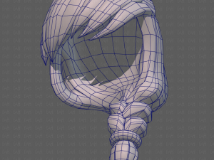 Base Hair for girl V30 3D Model
