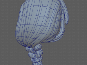 Base Hair for girl V30 3D Model
