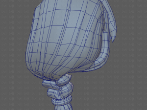 Base Hair for girl V30 3D Model