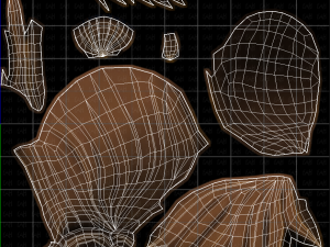Base Hair for girl V30 3D Model