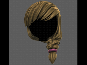 3D Hair style for girl V108 3D 模型