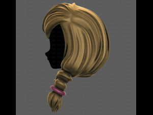 3D Hair style for girl V108 3D 模型