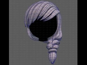 3D Hair style for girl V108 3D 模型