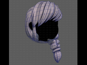 3D Hair style for girl V108 3D 模型