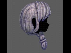 3D Hair style for girl V108 3D 模型