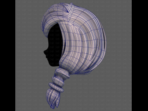 3D Hair style for girl V108 3D 模型