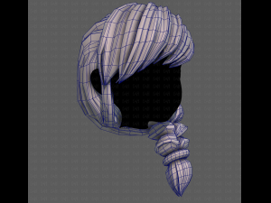 3D Hair style for girl V108 3D 模型
