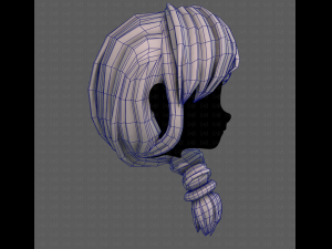 3D Hair style for girl V108 3D 模型